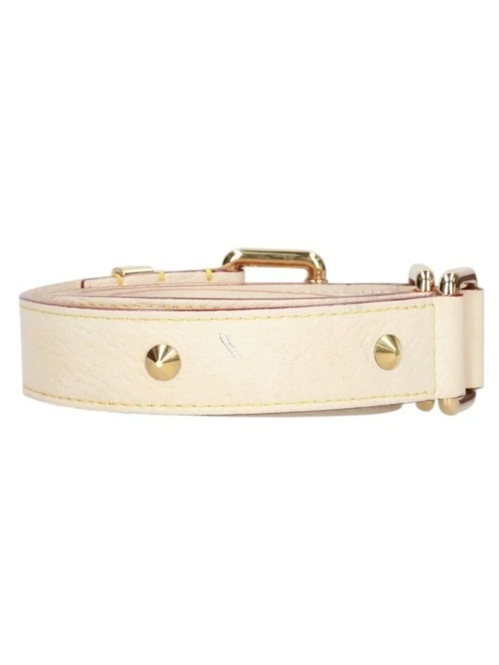 Louis Vuitton Ceinture Suhali LV Logo Studded Leather Belt 90